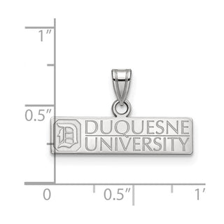 Sterling Silver LogoArt Duquesne University Medium Pendant