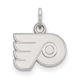10k White Gold NHL LogoArt Philadelphia Flyers Extra Small Pendant