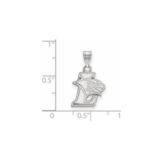 14k White Gold LogoArt Lehigh University Small Pendant