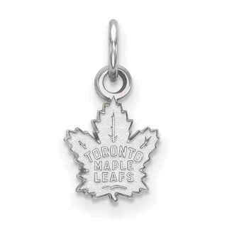 14k White Gold NHL LogoArt Toronto Maple Leafs Extra Small Pendant