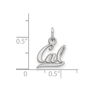 10k White Gold LogoArt University of California Berkeley Extra Small Pendant