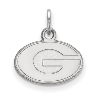 14k White Gold LogoArt University of Georgia Letter G Extra Small Pendant