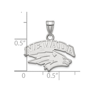 10k White Gold LogoArt University of Nevada-Reno Small Pendant