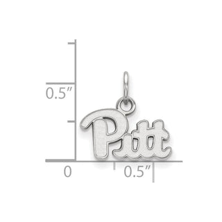 14k White Gold LogoArt University of Pittsburgh Extra Small Pendant