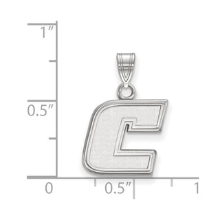 14k White Gold LogoArt University of Tennessee at Chattanooga Letter C Small Pendant