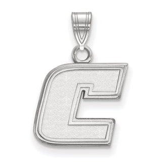 10k White Gold LogoArt University of Tennessee at Chattanooga Letter C Small Pendant