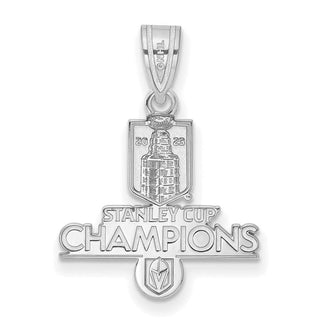 Sterling Silver LogoArt 2023 Stanley Cup Champions Vegas Golden Knights Medium Pendant