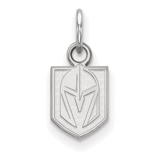 Sterling Silver Rhodium-plated NHL LogoArt NHL Vegas Golden Knights Extra Small Pendant