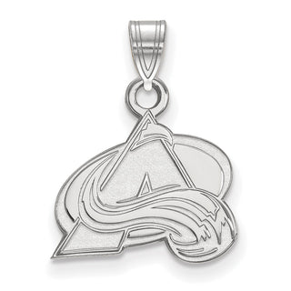 14k White Gold NHL LogoArt Colorado Avalanche Letter A Small Pendant
