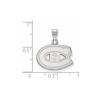14k White Gold NHL LogoArt Montreal Canadiens Small Pendant