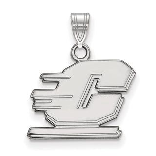 10k White Gold LogoArt Central Michigan University Letter C Small Pendant