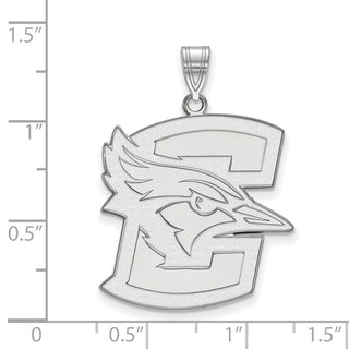 10k White Gold LogoArt Creighton University Bluejay Extra Large Pendant