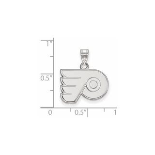 10k White Gold NHL LogoArt Philadelphia Flyers Small Pendant
