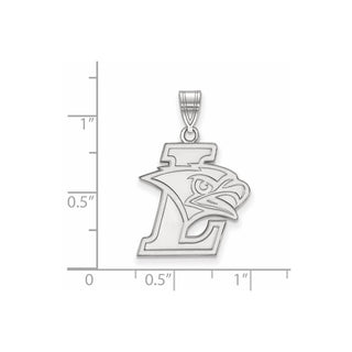 10k White Gold LogoArt Lehigh University Large Pendant