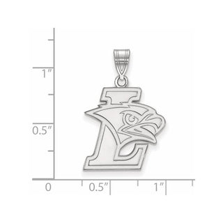Sterling Silver Rhodium-plated LogoArt Lehigh University Large Pendant