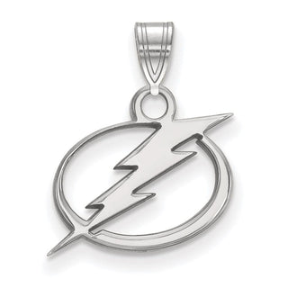 10k White Gold NHL LogoArt Tampa Bay Lightning Small Pendant