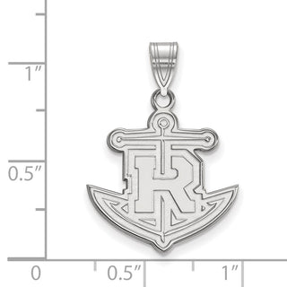 10k White Gold LogoArt Rollins College Anchor Large Pendant
