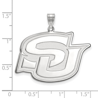 10k White Gold LogoArt Southern University Jaguars Extra Large Pendant