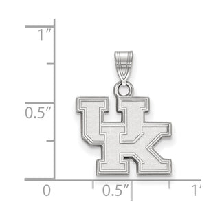 10k White Gold LogoArt University of Kentucky U-K Small Pendant