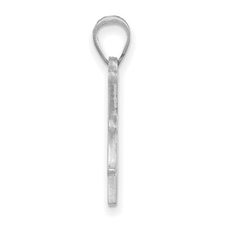 14k White Gold LogoArt University of Tulsa Large Pendant