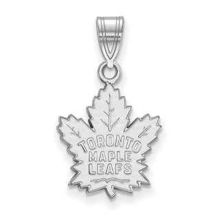 14k White Gold NHL LogoArt Toronto Maple Leafs Medium Pendant