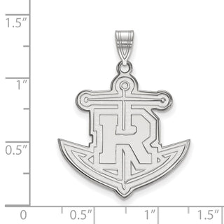 14k White Gold LogoArt Rollins College Anchor Extra Large Pendant