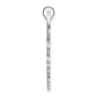 10k White Gold LogoArt Tulane University Extra Large Pendant