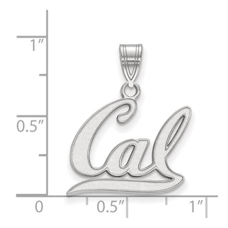 14k White Gold LogoArt University of California Berkeley Medium Pendant