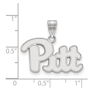 14k White Gold LogoArt University of Pittsburgh Medium Pendant