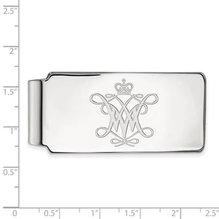 10k White Gold LogoArt College of William and Mary Money Clip