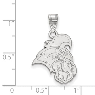 14k White Gold LogoArt Coastal Carolina University Chanticleer Large Pendant