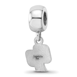 Sterling Silver Rhodium-plated LogoArt California Polytechnic State University C-P Extra Small Dangle Bead Charm