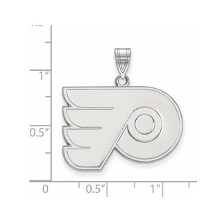 14k White Gold NHL LogoArt Philadelphia Flyers Large Pendant