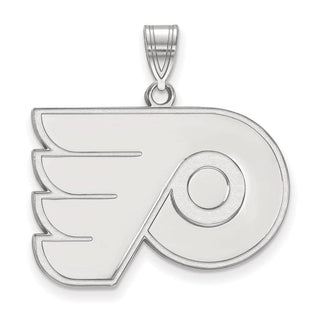10k White Gold NHL LogoArt Philadelphia Flyers Large Pendant