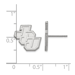 Sterling Silver Rhodium-plated LogoArt John Carroll University Small Post Earrings