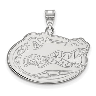 14k White Gold LogoArt University of Florida Gator Large Pendant 4W004UFL