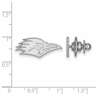 Sterling Silver Rhodium-plated LogoArt University of Texas at San Antonio Roadrunner Lapel Pin SS004UTS
