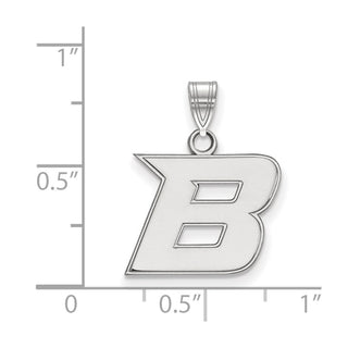 14k White Gold LogoArt Boise State University Letter B Small Pendant