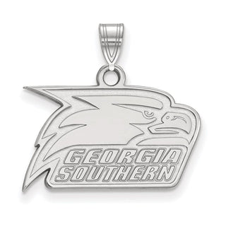 14k White Gold LogoArt Georgia Southern University Eagle Small Pendant 4W005GSU