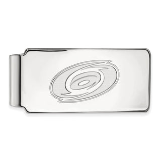 10k White Gold NHL LogoArt Carolina Hurricanes Money Clip