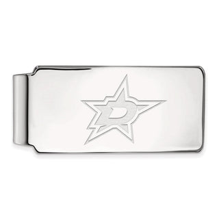 10k White Gold NHL LogoArt Dallas Stars Money Clip