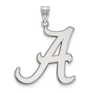 10k White Gold LogoArt University of Alabama Letter A Extra Large Pendant
