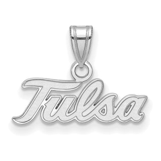 14k White Gold LogoArt University of Tulsa T-U Small Pendant