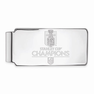 Sterling Silver LogoArt 2023 Stanley Cup Champions Vegas Golden Knights Money Clip