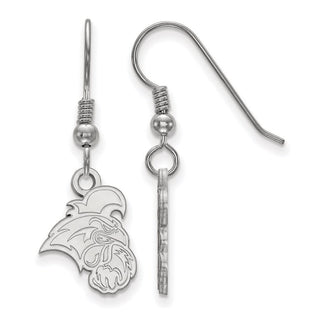 Sterling Silver Rhodium-plated LogoArt Coastal Carolina University Chanticleer Small Dangle Wire Earrings