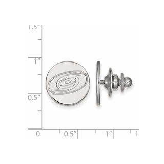 14k White Gold NHL LogoArt Carolina Hurricanes Lapel Pin