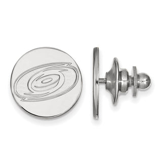 14k White Gold NHL LogoArt Carolina Hurricanes Lapel Pin