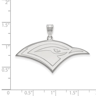 Sterling Silver Rhodium-plated LogoArt University of Tennessee at Chattanooga Mockingbird Large Pendant