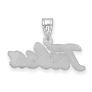 14k White Gold LogoArt University of Tulsa T-U Large Pendant