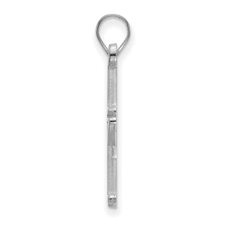 14k White Gold LogoArt Vanderbilt University Large Pendant 4W006VAU